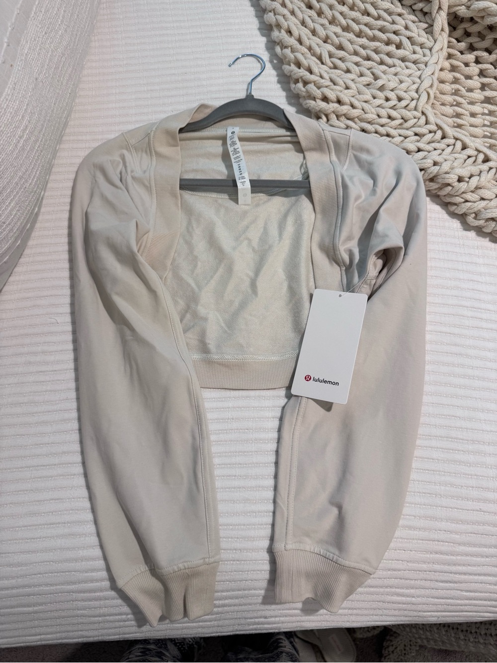 lululemon athletica Cream Cropped Bolero Shrug
